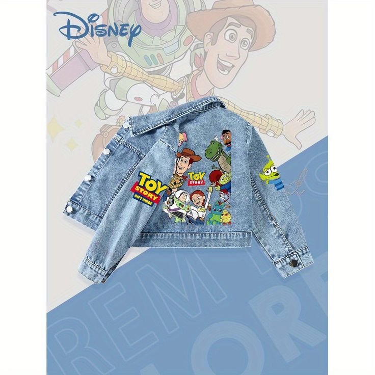 🤠🧥 CHAQUETA JEAN TOY STORY – DENIM NOSTALGIA 🔥🚀
