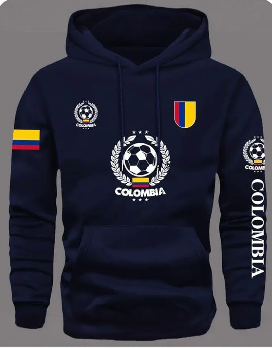 🇨🇴🖤 HOODIE COLOMBIA – LA MEJOR PRENDA MUNDIALISTA ⚽🔥