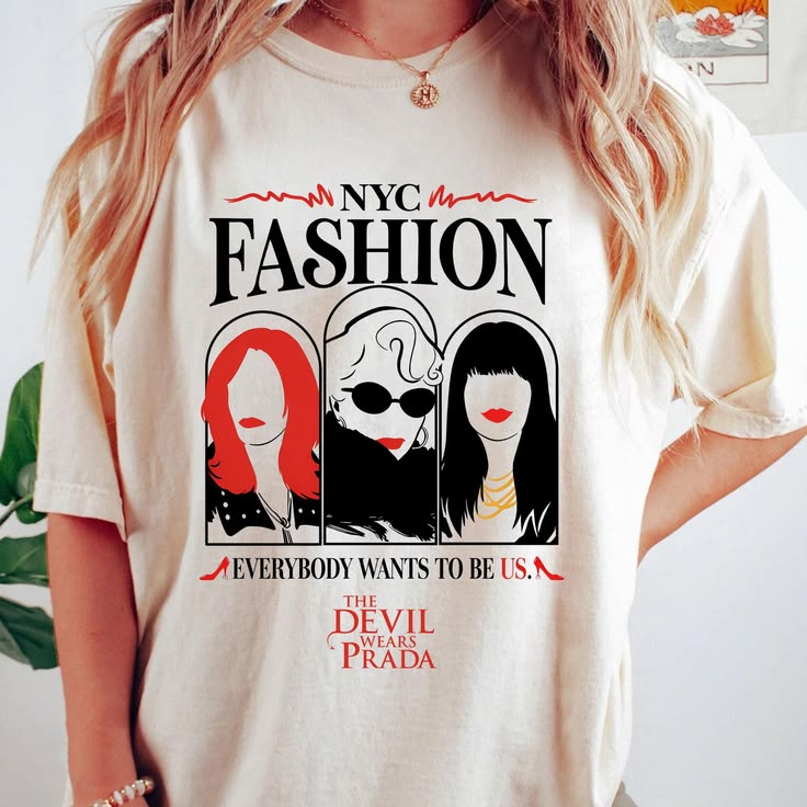 👠 ☕ CAMISETA EL DIABLO VISTE A LA MODA  – RUNWAY EDITORIAL ☕ 👠