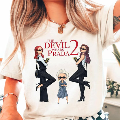 👠 ☕ CAMISETA EL DIABLO VISTE A LA MODA  – RUNWAY EDITORIAL ☕ 👠