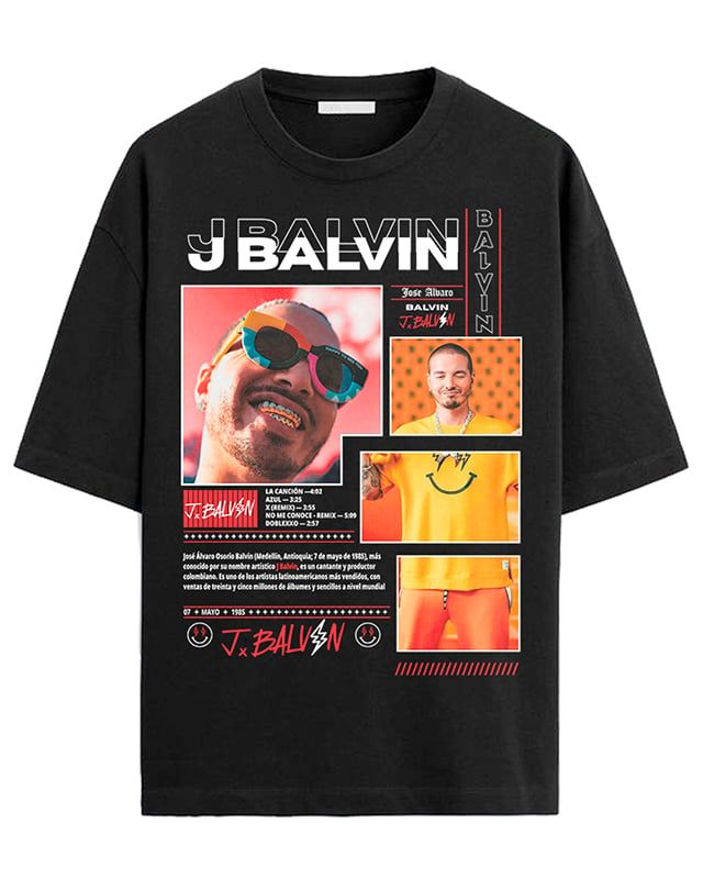 🔥 CAMISETA J BALVIN – MADE IN COLOMBIA TOUR