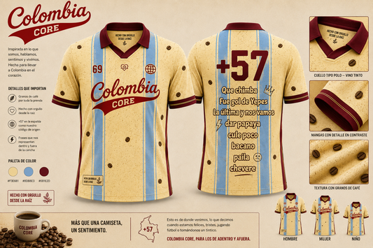 🇨🇴☕ CAMISETA COLOMBIA CORE – EDICIÓN LIMITADA ✨🔥